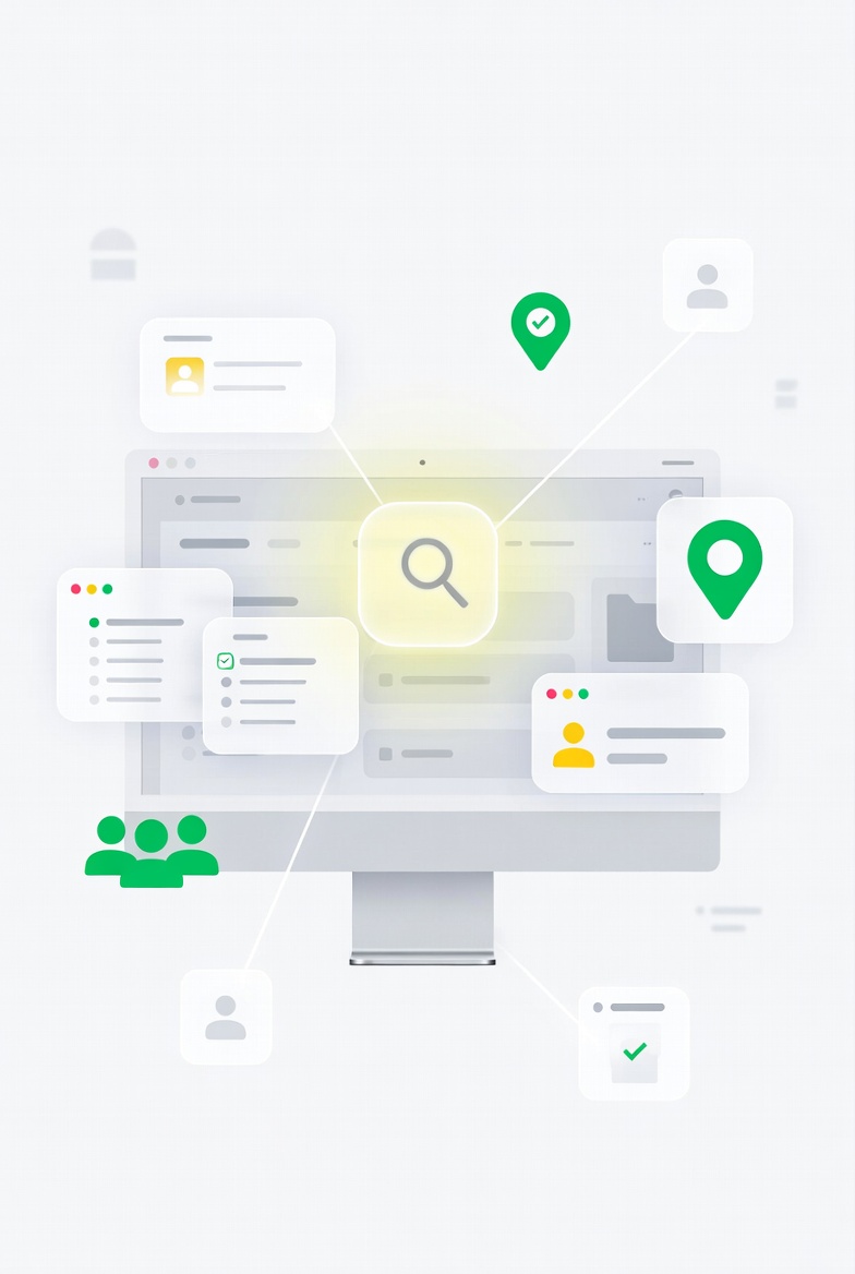Advanced filtering and search interface